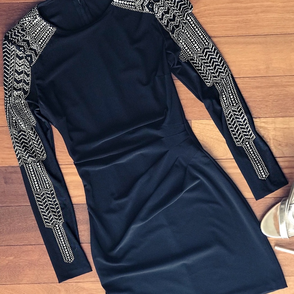 Long sleeve mini dress